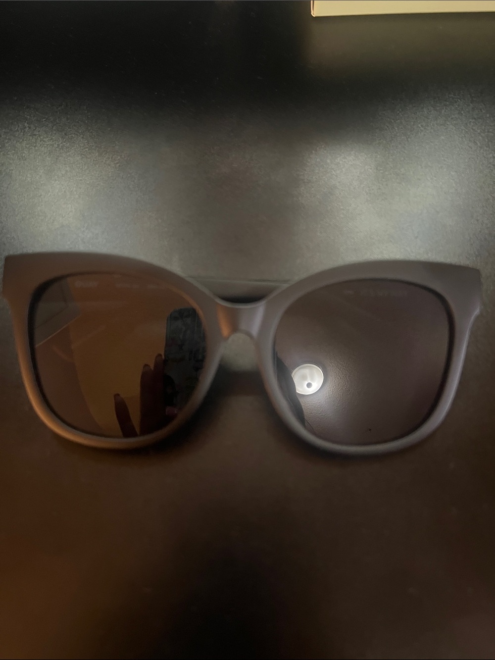 Quay Australia Black Cat-Eye Sunglasses